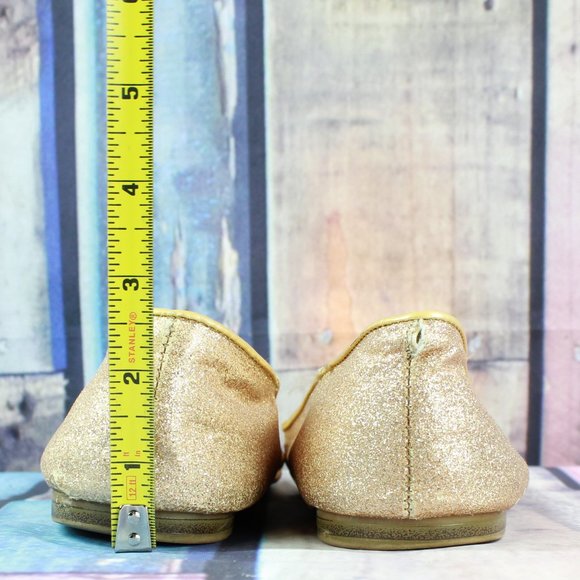 Dunnes Gold Nylon Slip-on Ballet Flat Casual Shoes Size US 7.5 EU 41 - Picture 9 of 10
